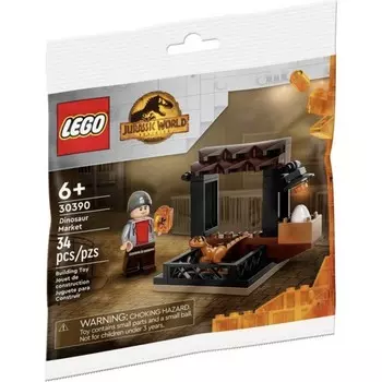 Конструктор пластиковый Lego Jurassic World Рынок Динозавров, 34 детали