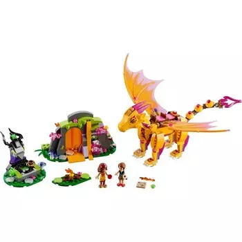 Конструктор пластиковый Lego Лавовая пещера дракона огня, 441 деталь
