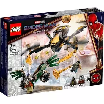 Конструктор пластиковый Lego Marvel Дуэль дронов с Человеком пауком