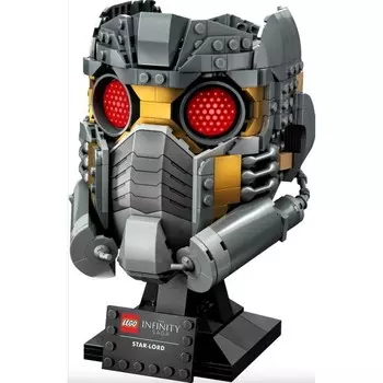 Конструктор пластиковый Lego Marvel Шлем Звездного Лорда, 602 детали