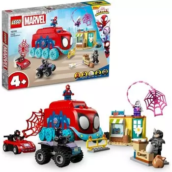 Конструктор пластиковый Lego Marvel Штаб квартира команды Человека-паука, 187 деталей