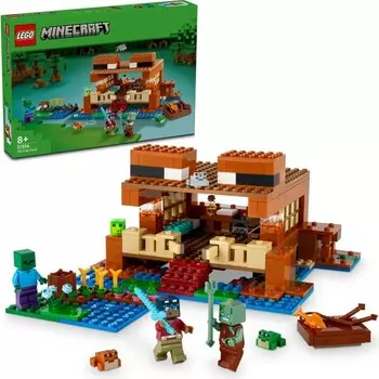 Конструктор пластиковый Lego Minecraft Домик лягушка, 400 деталей