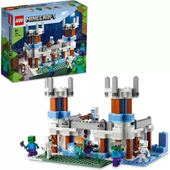 Конструктор пластиковый Lego Minecraft Ледяной замок, 499 деталей