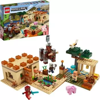 Конструктор пластиковый Lego Minecraft Патруль разбойников, 562 детали