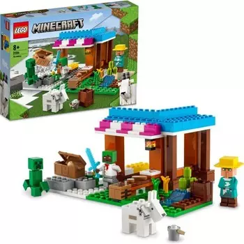 Конструктор пластиковый Lego Minecraft с деревенскими жителями и лианами, 157 деталей