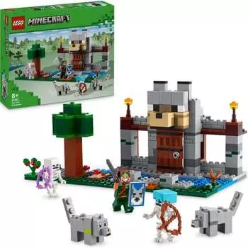 Конструктор пластиковый Lego Minecraft Волчий замок, 312 деталей
