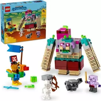 Конструктор пластиковый Lego Minecraft Встреча с пожирателем легенд, 420 деталей