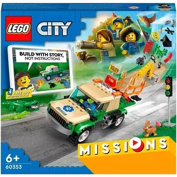 Конструктор пластиковый Lego Миссии по спасению диких животных
