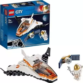 Конструктор пластиковый Lego Миссия по ремонту спутника, 84 детали