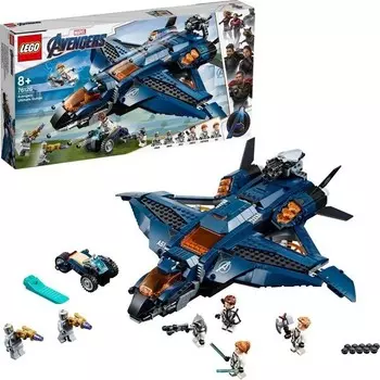 Конструктор пластиковый Lego Модернизированный Квинджет Мстителей, 815 деталей