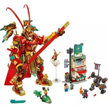 Конструктор пластиковый Lego Monkie Kid Боевой робот Царя Обезьян, 1629 деталей