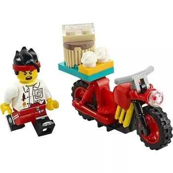 Конструктор пластиковый Lego Monkie Kid Мотоцикл для доставки, 18 деталей