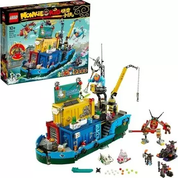Конструктор пластиковый Lego Monkie Kid Тайная квартира, 1898 деталей