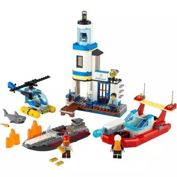 Конструктор пластиковый Lego Морская полиция и пожарная часть
