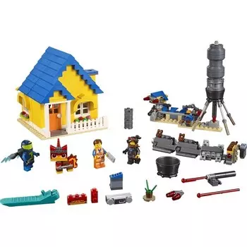 Конструктор пластиковый Lego Movie Дом мечты / Спасательная ракета Эммета!, 706 деталей