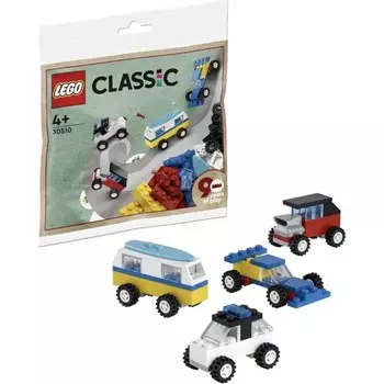 Конструктор пластиковый Lego Набор классических мини автомобилей, 71 деталь
