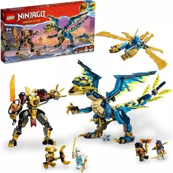 Конструктор пластиковый Lego Ninjago Дракон против робота императрицы, 1038 деталей