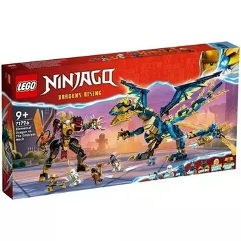 Конструктор пластиковый Lego Ninjago Дракон стихий против робота императрицы, 1038 деталей