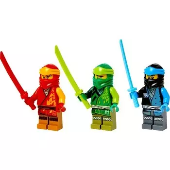 Конструктор пластиковый Lego Ninjago Минифигурки ниндзя, 3 штуки