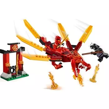 Конструктор пластиковый Lego Ninjago Огненный дракон Кая, 81 деталь