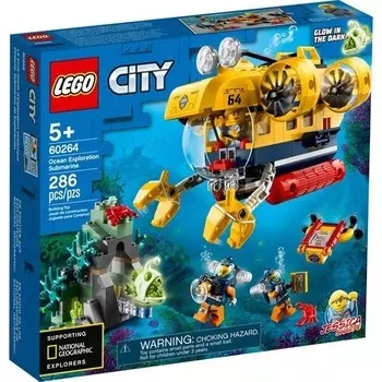 Конструктор пластиковый Lego Океанская подводная лодка, 286 деталей