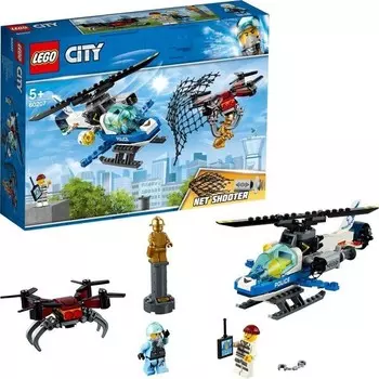 Конструктор пластиковый Lego Отслеживание дронов небесной полиции