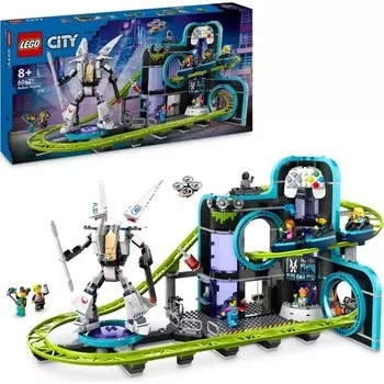Конструктор пластиковый Lego Парк американских горок - мир роботов, 986 деталей