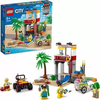 Конструктор пластиковый Lego Пляжный спасательный центр, 211 деталей