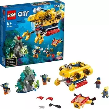 Конструктор пластиковый Lego Подводная лодка для исследования океана, 286 деталей