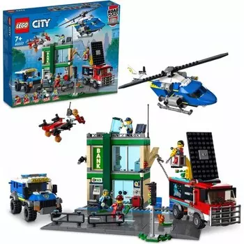 Конструктор пластиковый Lego Полицейская погоня в банке, 915 деталей