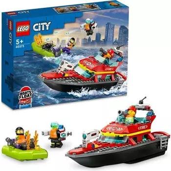 Конструктор пластиковый Lego Пожарно-спасательный катер, 144 детали