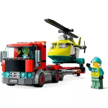 Конструктор пластиковый Lego Спасательный вертолетный транспорт, 215 деталей