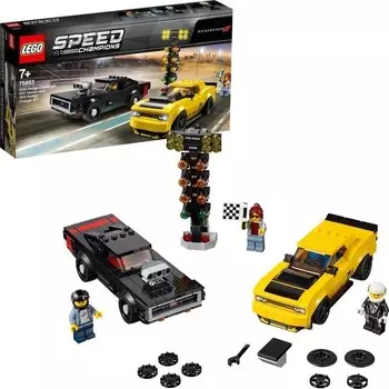 Конструктор пластиковый Lego Speed Champions 2018 Dodge Challenger SRT Demon / 1970 Dodge Charger R/T, 478 деталей