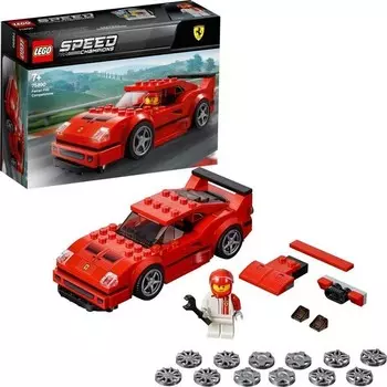 Конструктор пластиковый Lego Speed Champions Автомобиль Ferrari F40, 193 детали