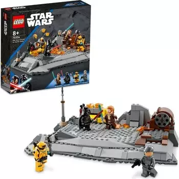 Конструктор пластиковый Lego Star Wars Кеноби против Дарт Вейдера, 408 деталей