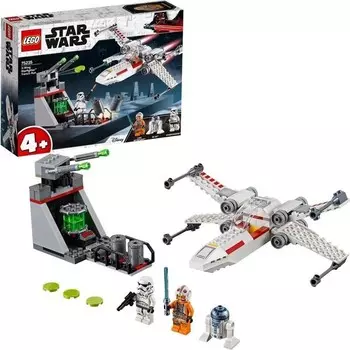 Конструктор пластиковый Lego Star Wars x Wing Звездный истребитель рейд по траншеям