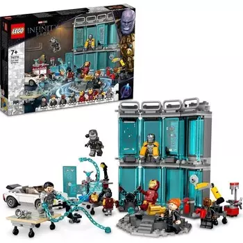 Конструктор пластиковый Lego Super Heroes Оружейная Железного человека, 496 деталей
