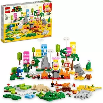 Конструктор пластиковый Lego Super Mario Городок с фигурками, 588 деталей