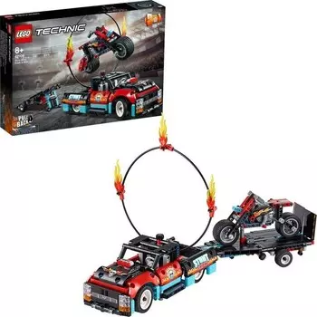 Конструктор пластиковый Lego Technic Выставочный фургон и мотоцикл