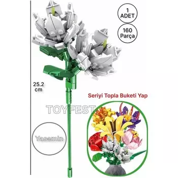 Конструктор пластиковый Lego Toyfest Букеты белых цветов, 161 деталь