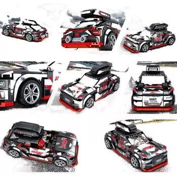 Конструктор пластиковый Leyi Спортивный гоночный автомобиль