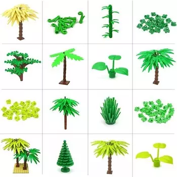 Конструктор пластиковый Liscop Блоки растений