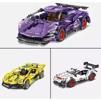 Конструктор пластиковый Liscop Minstne Гоночный автомобиль, 443 детали