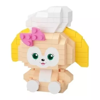 Конструктор пластиковый Louis1 Мультгерои, белый / желтый