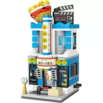 Конструктор пластиковый Loz Городской кинотеатр, 336 деталей