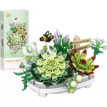 Конструктор пластиковый Loz Растения, 389 деталей