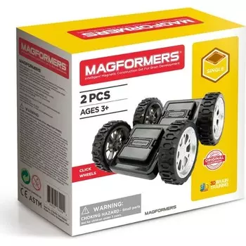 Конструктор пластиковый Magformers Колесики, 2 штуки