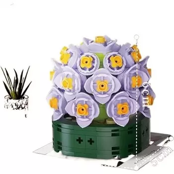 Конструктор пластиковый Magiceham Цветы в горшке, 182 детали