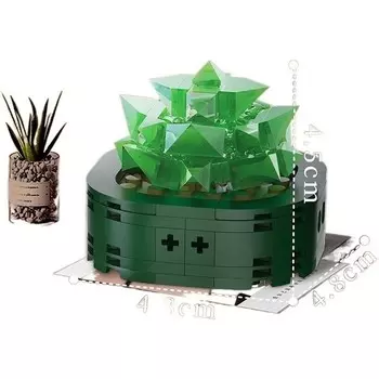 Конструктор пластиковый Magiceham Кристаллы в горшке, 142 детали