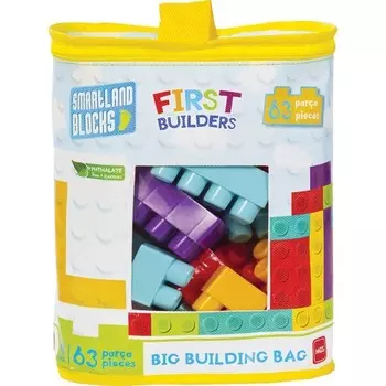 Конструктор пластиковый Mgs Oyuncak Smartland с сумкой, 63 детали